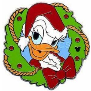 Disney DAISY DUCK Pin Disneyland Resort Holiday Wreath Hotel  51361 DLR 2006